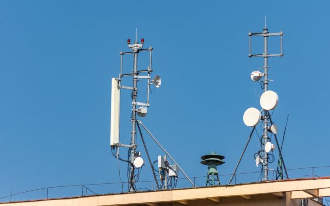 5g rete privata antenne di telefonia mobile