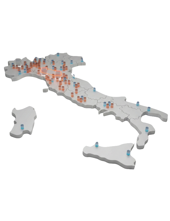 mappa della rete Vianova